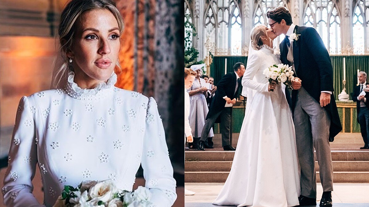 艾麗高登結婚了！和27歲男友教堂舉辦浪漫婚禮，絕美相吻甜蜜婚照曝光