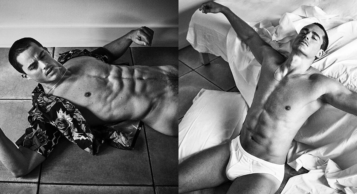 老師那邊不涼嗎?性感數學老師 Pietro Boselli 的這組黑白大片,讓人既害羞又好嗨啊!