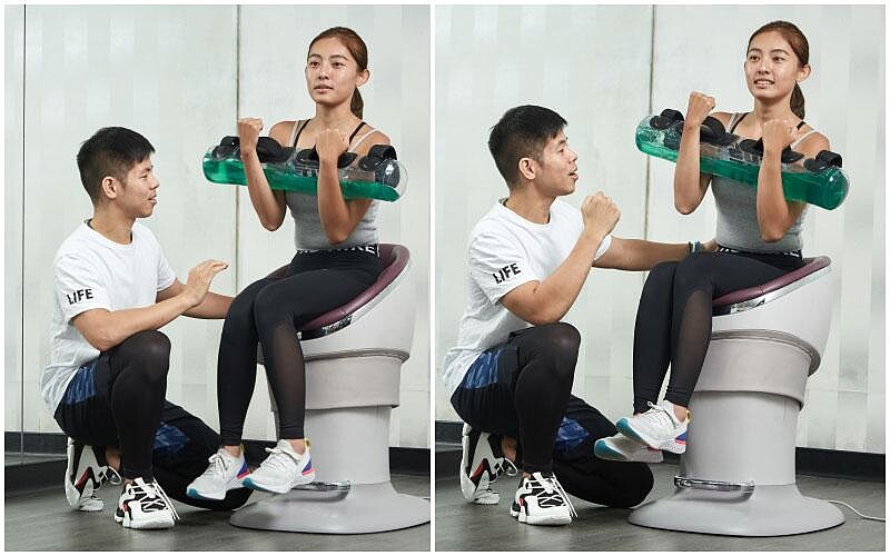 上半身有無穩定不晃動，會讓核心機使用效果差異甚大