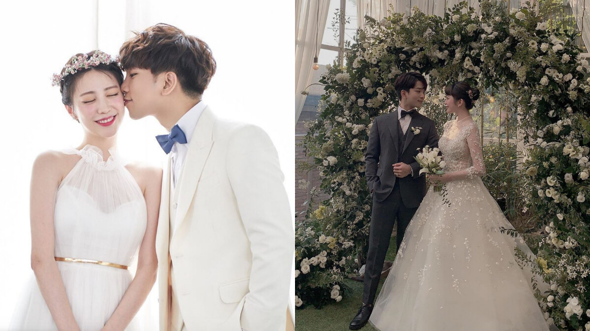 G.O和女友崔藝瑟結婚啦！絕美婚紗照曝光，幸福喊：「一起走在幸福的道路上。」