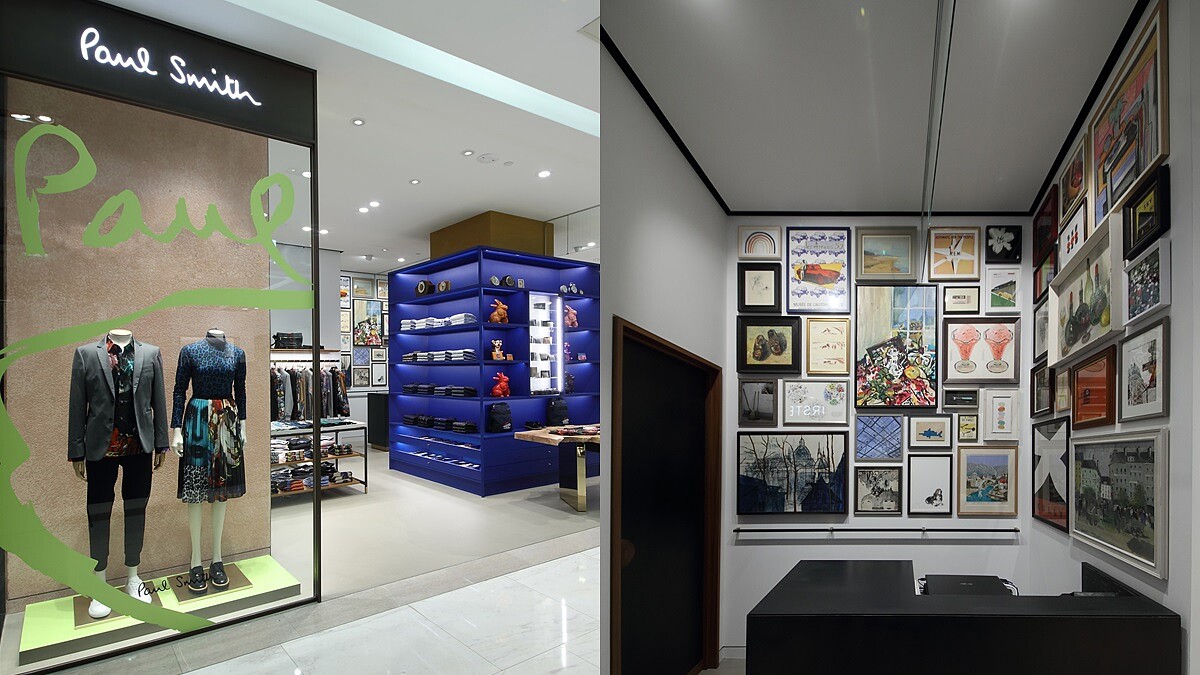 儼然是個小型博物館！把Paul Smith先生收藏畫作、時鐘變成展示品，全新Paul Smith門市開在這邊
