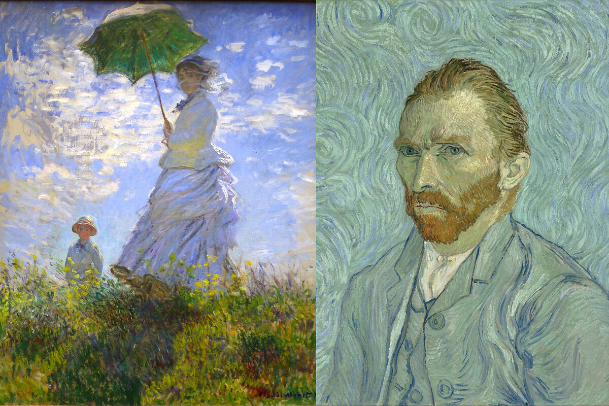 誠品生活敦南店｜10/01- 11/13名畫上身攝影作品｜撐傘的女人（1875）莫內。