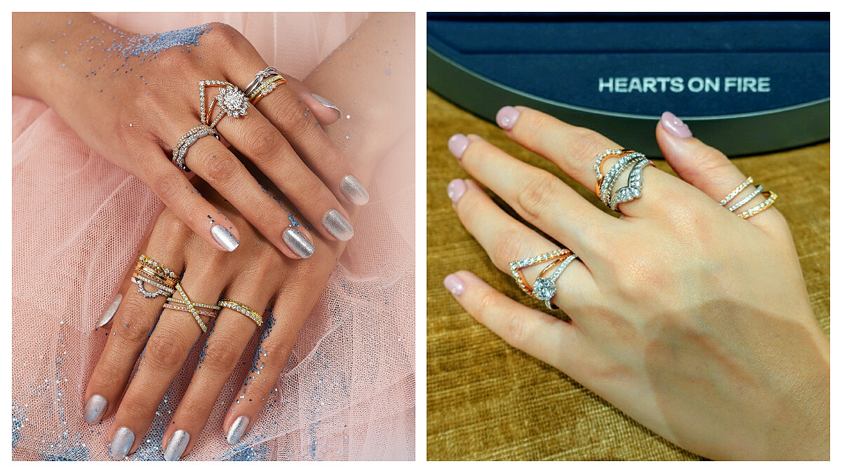 【試戴報告】戒指控必收的夢幻逸品， Hearts On Fire 教妳這樣混著戴。