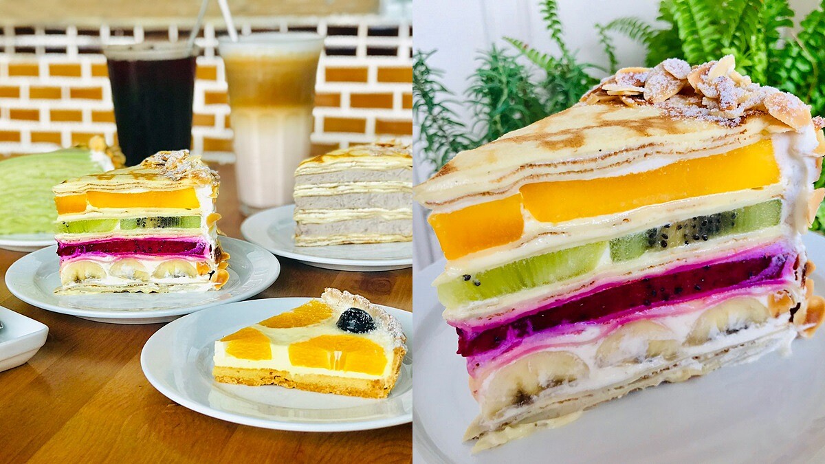 【宜蘭美食】《Gather食聚》台版「HARBS」必吃5款甜點，超美味水果千層蛋糕、芋泥千層、抹茶千層……