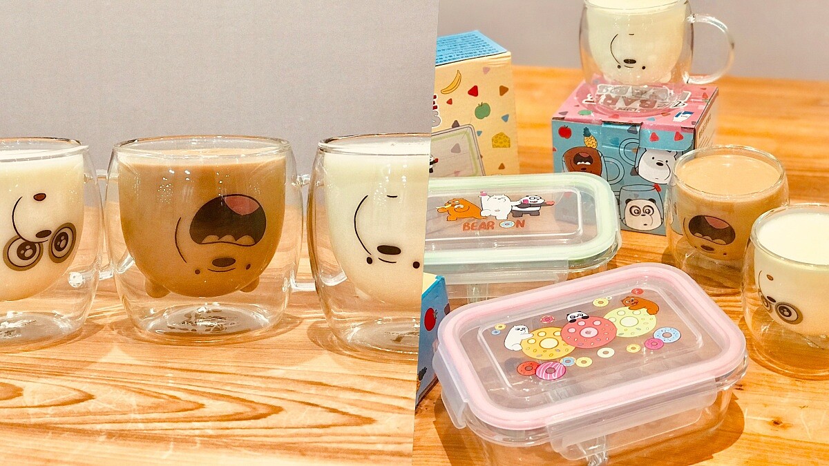 熊熊來襲!「家樂福X熊熊遇見你」推出超萌換購活動,必收藏的雙層玻璃杯、分隔便當盒