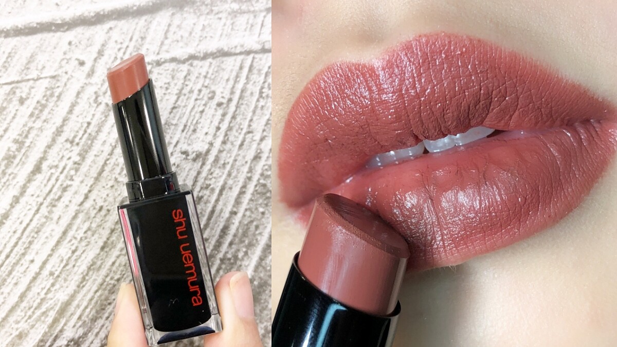 2019 秋冬唇彩就要「鐵鏽棕色系」，植村秀小黑方口紅的#楓糖可可，一擦讓雙唇變秋日最美風景