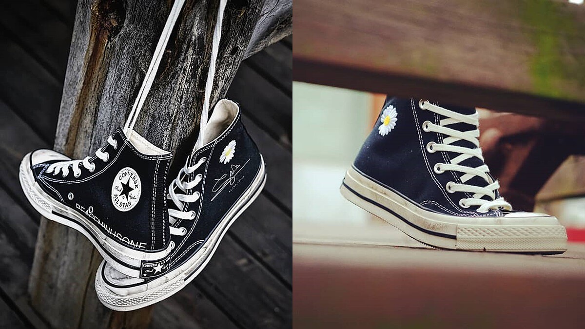 為回歸作準備！權志龍GD主理品牌PEACEMINUSONE再攜手Converse打造小雛菊聯名帆布鞋