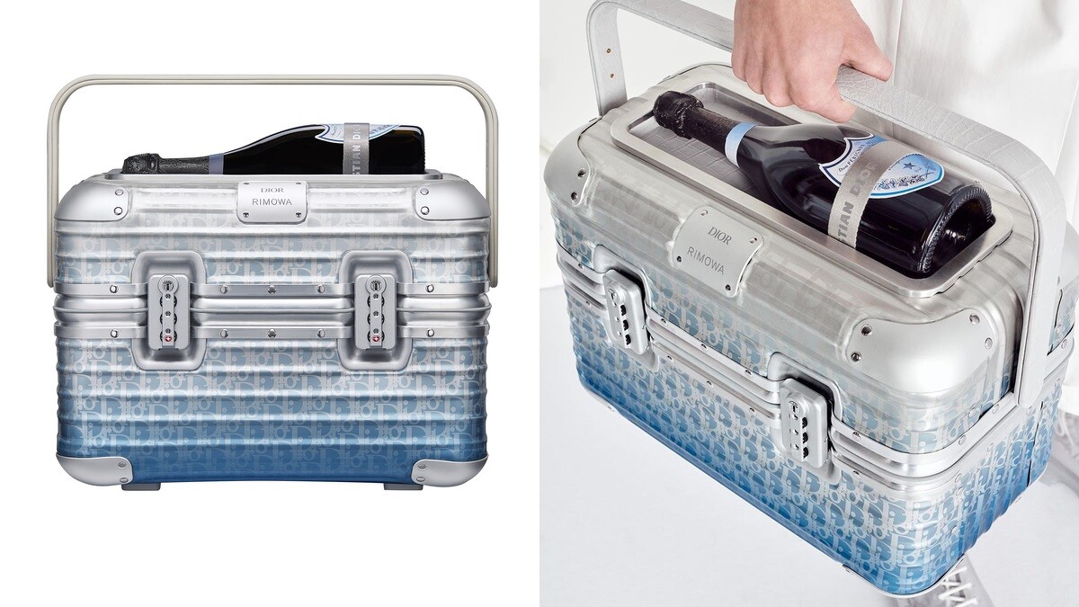 DIOR and RIMOWA聯名系列漸層藍香檳箱(價格店洽)