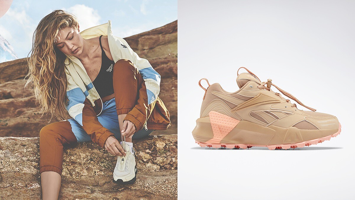 Reebok X Gigi Hadid聯名系列華麗回歸，亮點是DMX、AZTREK這兩雙全新鞋款