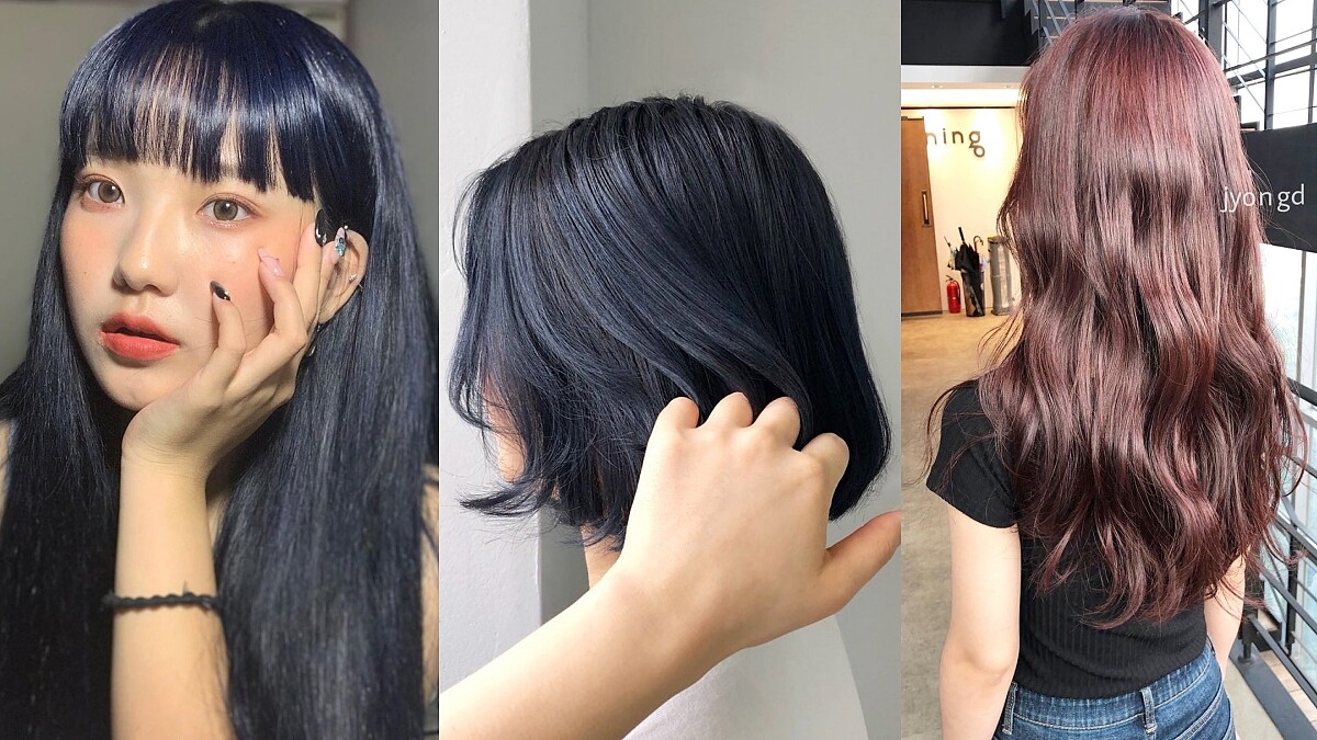 不只唇彩流行霧面！2019秋冬染髮也要「絲絨」質地，顯白、修容、添氣質超推薦絲絨午夜藍