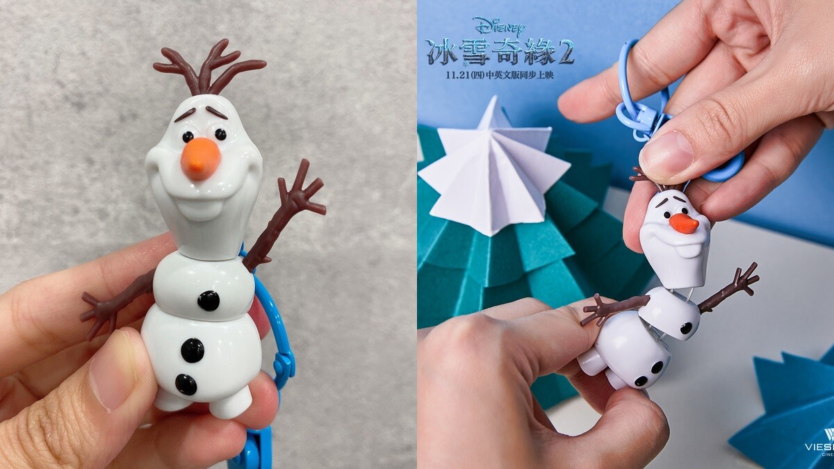 伸縮雪寶鑰匙圈