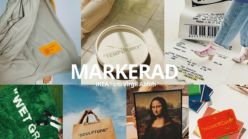 IKEA與Off-White設計師Virgil Abloh聯名系列開賣時間公布！MARKERAD限量家居：環保提袋、綠地毯等15項必搶