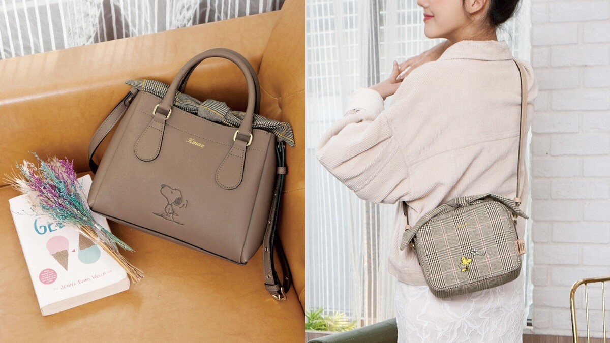 KINAZ x SNOOPY&trade;史努比聯名款手提斜背子母波士頓包，NT3,780