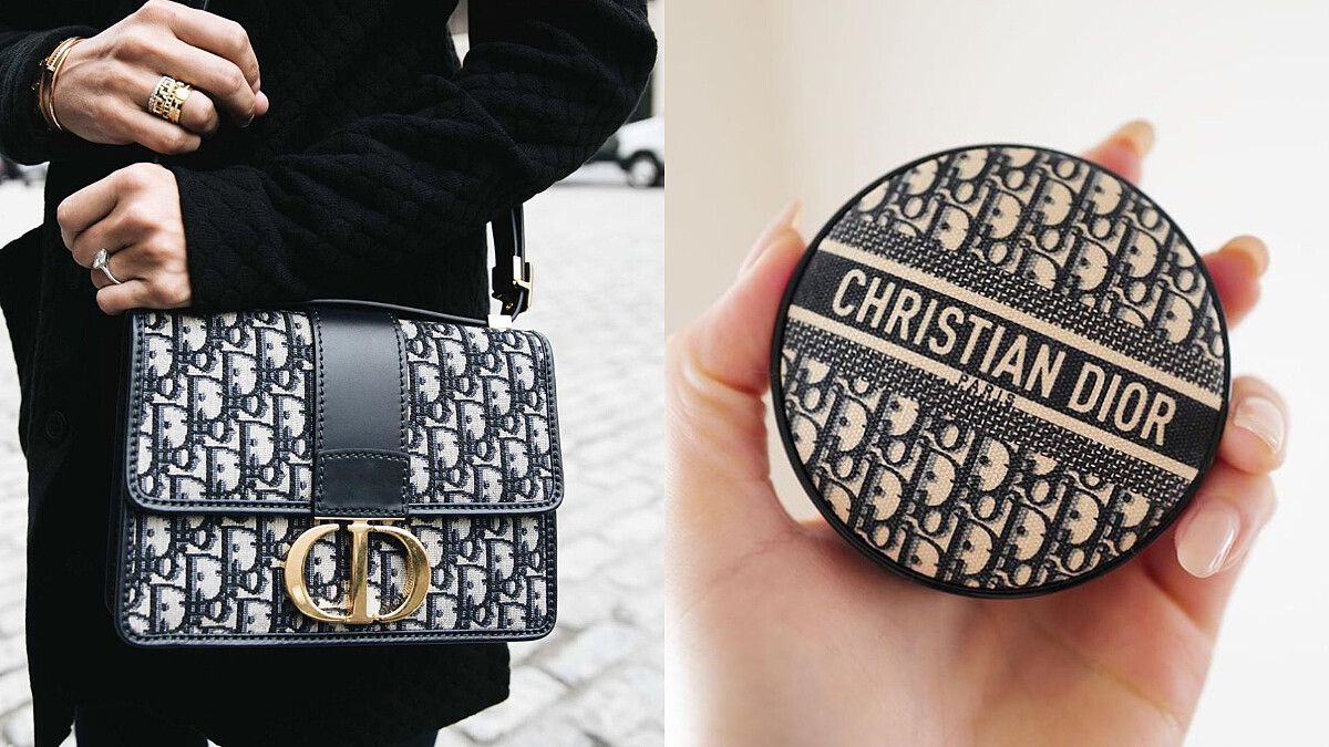 天兒～ Dior 老花氣墊來了！超時髦經典緹花款式，快和DIOR Oblique 帆布包一起雙雙入手！