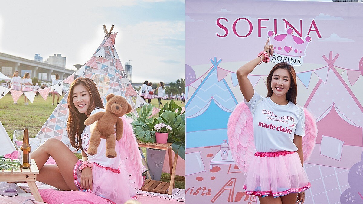 運動人生必備這瓶！粉紅控油霸主全程hold住完美妝感，讓網紅「咪咪愛運動」跑完5K爆汗一樣美！ 