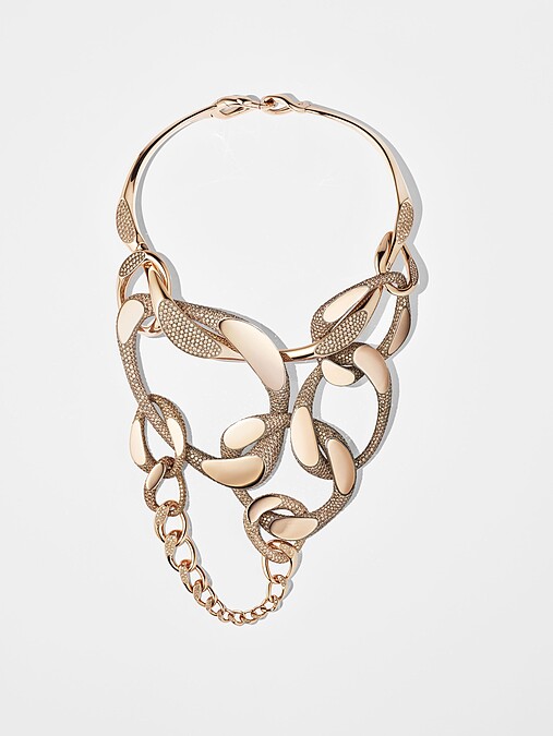 Herm&egrave;s Fusion 緞面鈦與玫瑰金鑲97.48 克拉褐色鑽石項鍊，售價NT21,582,900