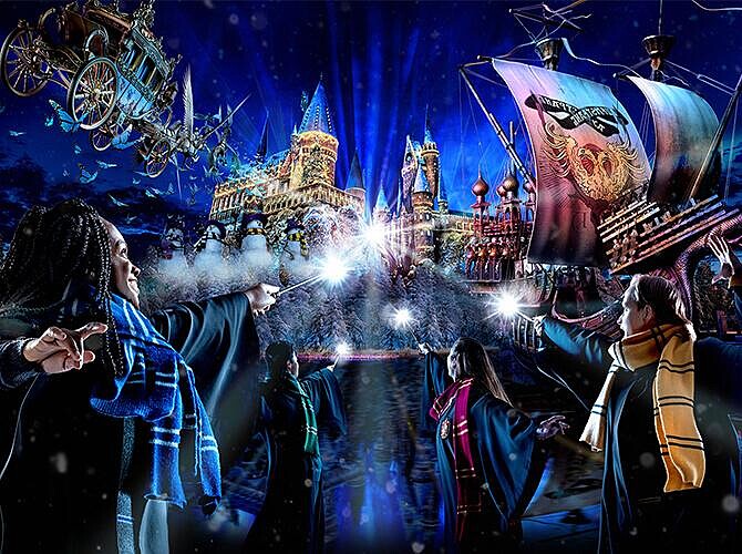 冬季的哈利波特魔法世界