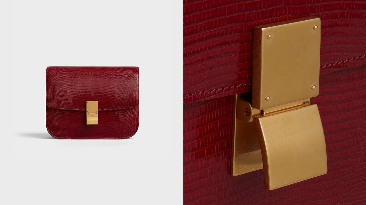 CELINE 蜥蜴皮Classic Bag，NT240,000