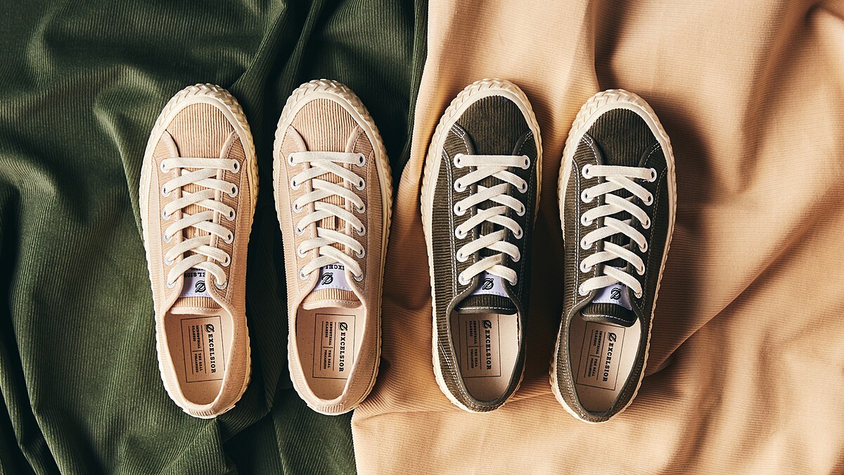 氣質女孩必入手!餅乾鞋EXCELSIOR秋冬再推溫暖大地色、焙茶色燈芯絨帆布鞋,還有全新滑板鞋系列