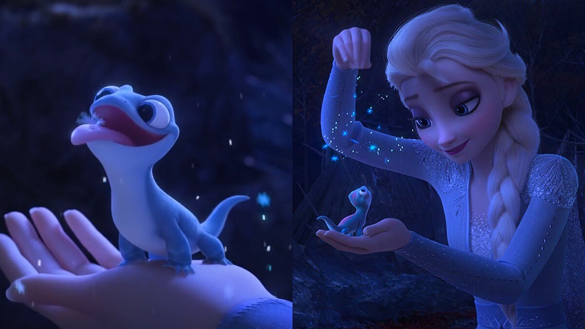 《冰雪奇緣2》呆萌程度不輸雪寶啊!新角色火精靈蠑螈布魯尼Bruni可愛登場,好想捧在手心養一隻