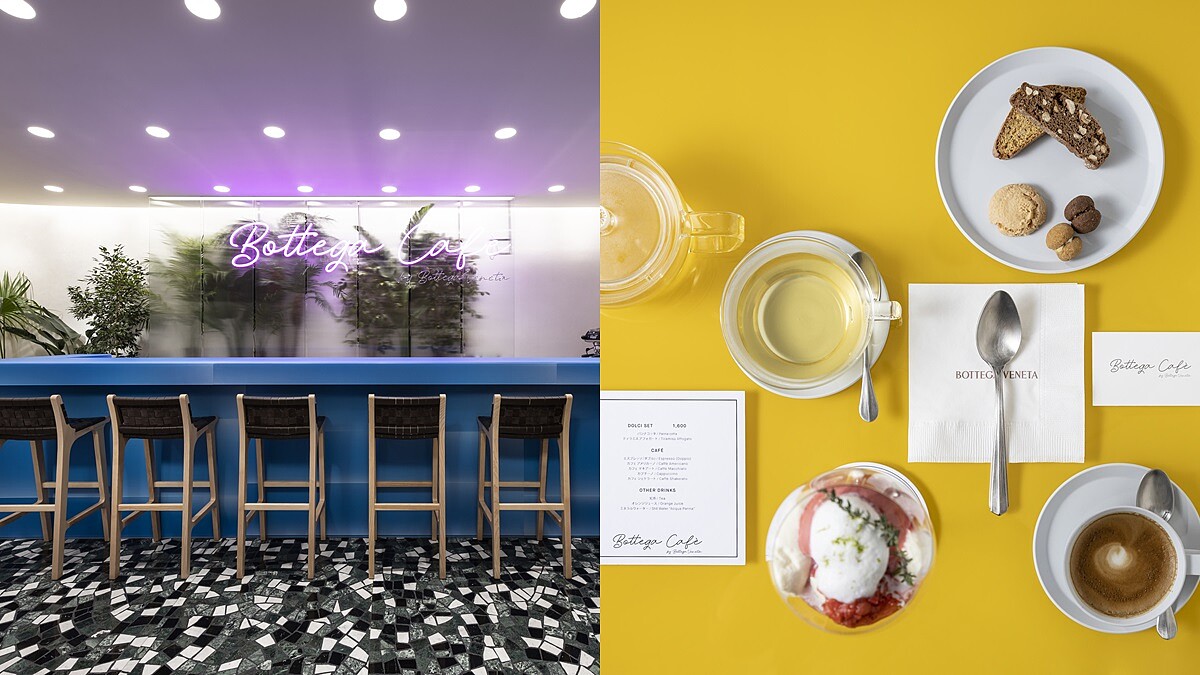 怎麼能不朝聖！全球首間Bottega Veneta咖啡店在這登場，經典Intrecciato編織圖案隨處可見