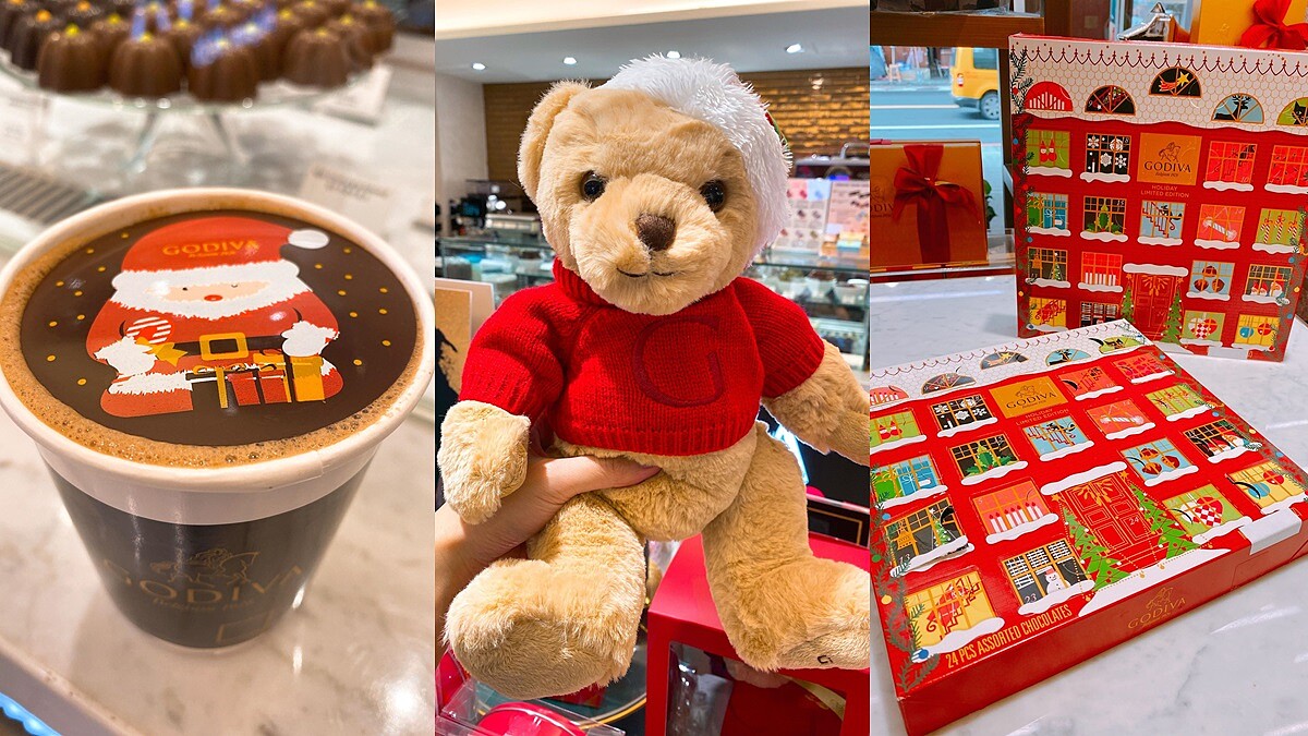 GODIVA 2019聖誕限定系列太可愛！毛絨絨聖誕小熊、倒數日曆巧克力禮盒......10大必買推薦