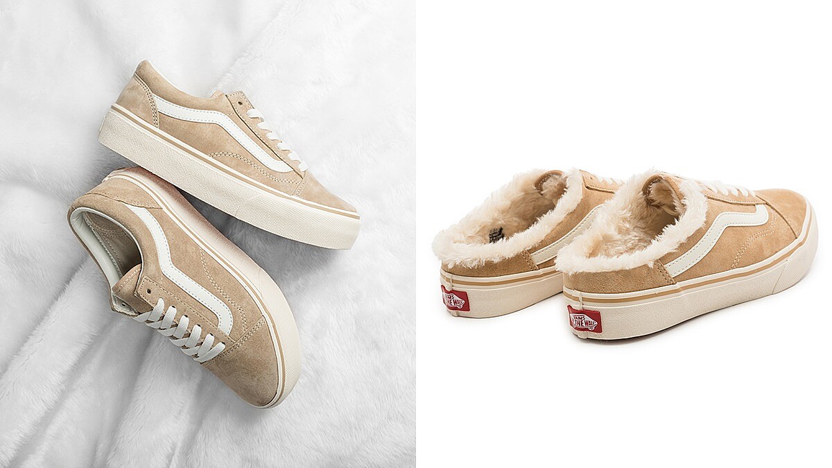 隱藏版鞋款偷偷上架！Vans再推出奶茶色懶人鞋，寒冬有這雙就溫暖了