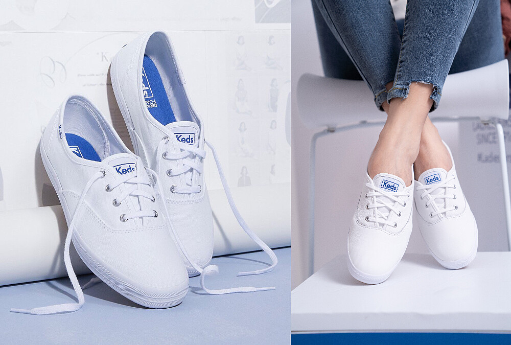 Keds Champion白色皮革鞋款