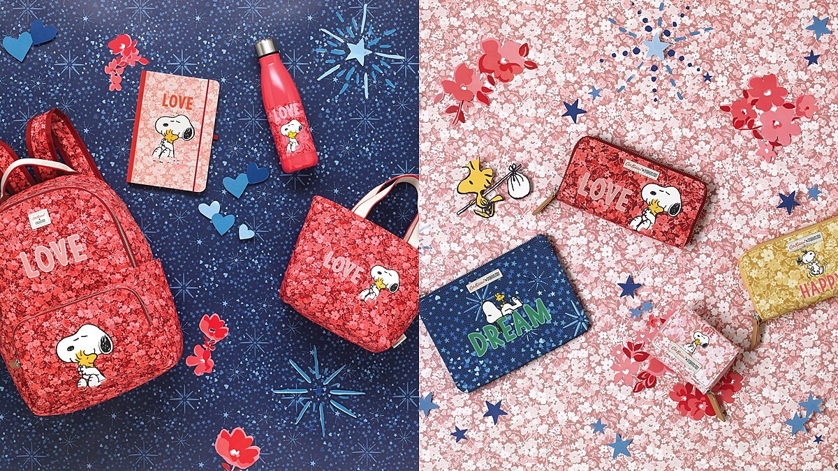 全台這8處可以買到！Cath Kidston X Snoopy夢幻聯名系列登場，直接鎖定粉嫩色托特袋、皮夾