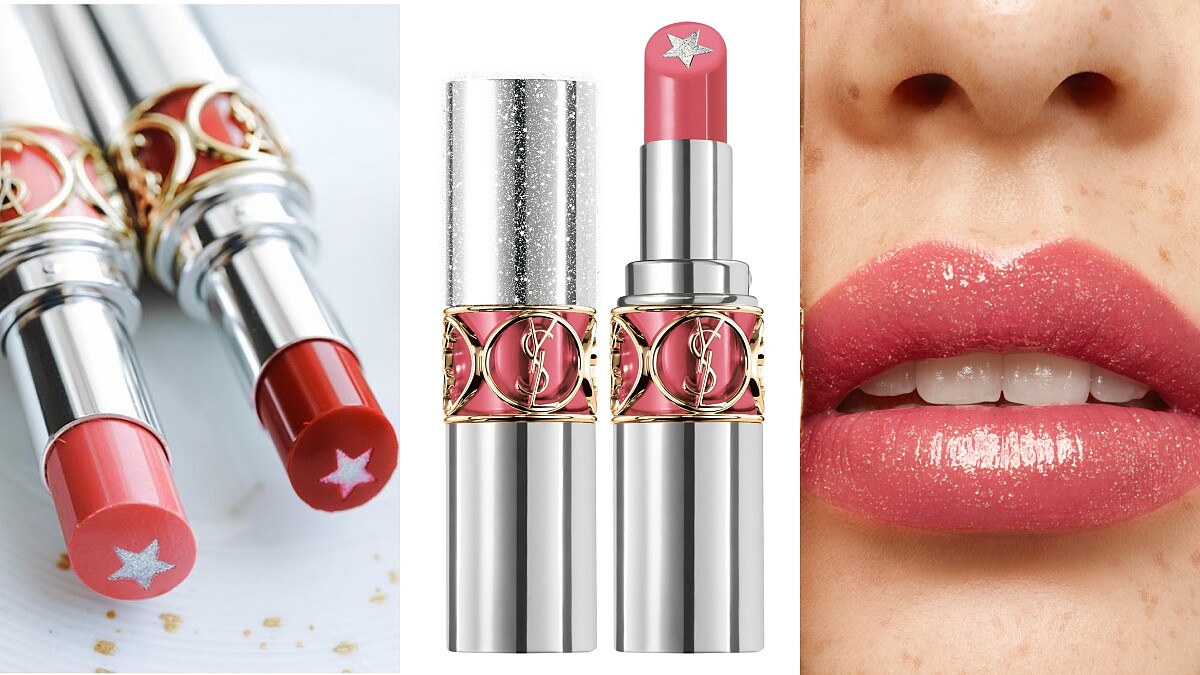 YSL星星夾心唇膏超讓人期待!情挑誘吻星鑽蜜唇膏中央的銀色星星,一擦水潤顯色+閃耀豐唇,2020年第一支入手口紅就是它