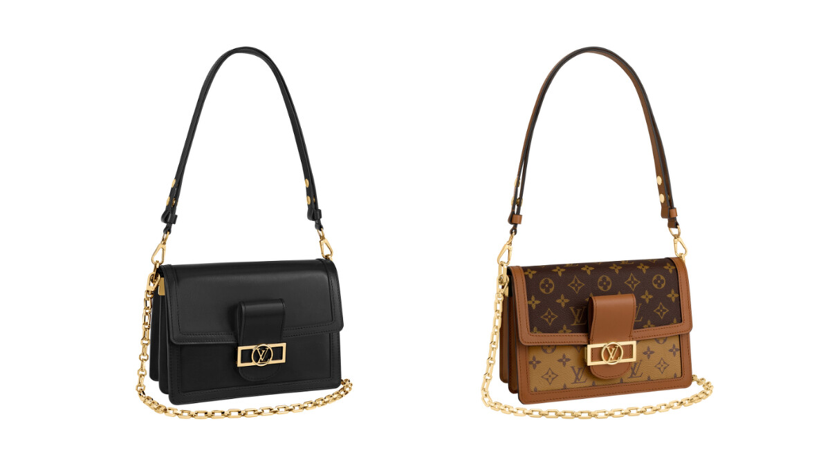 Dauphine in Monogram canvas手袋，NT102,000、Dauphine in calf leather手袋，NT121,000