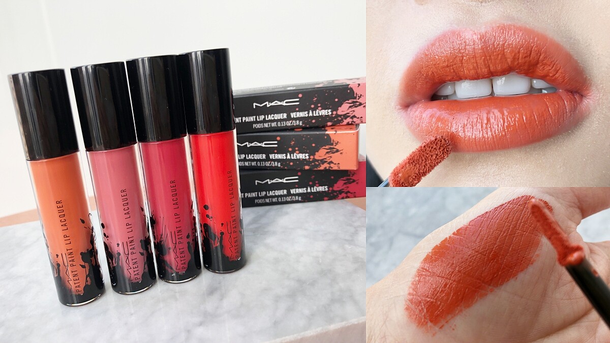 M.A.C超持色乳霜唇釉，一抹奶油唇質地能持久8小時、還能隱形唇紋～#589「烤泰式奶茶色」擦起來超可口