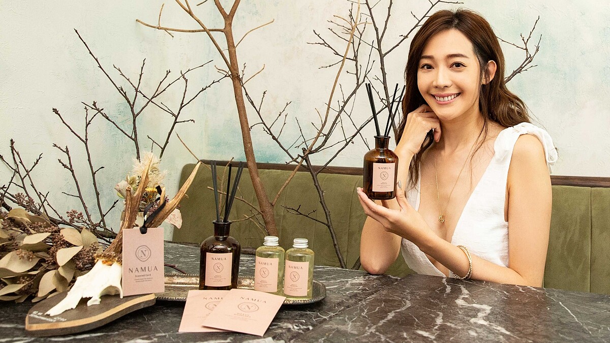 時尚名模王心恬自創香氛品牌「NAMUA那木瓦」，首波主打室內擴香、香氛片，愛用Tips公開