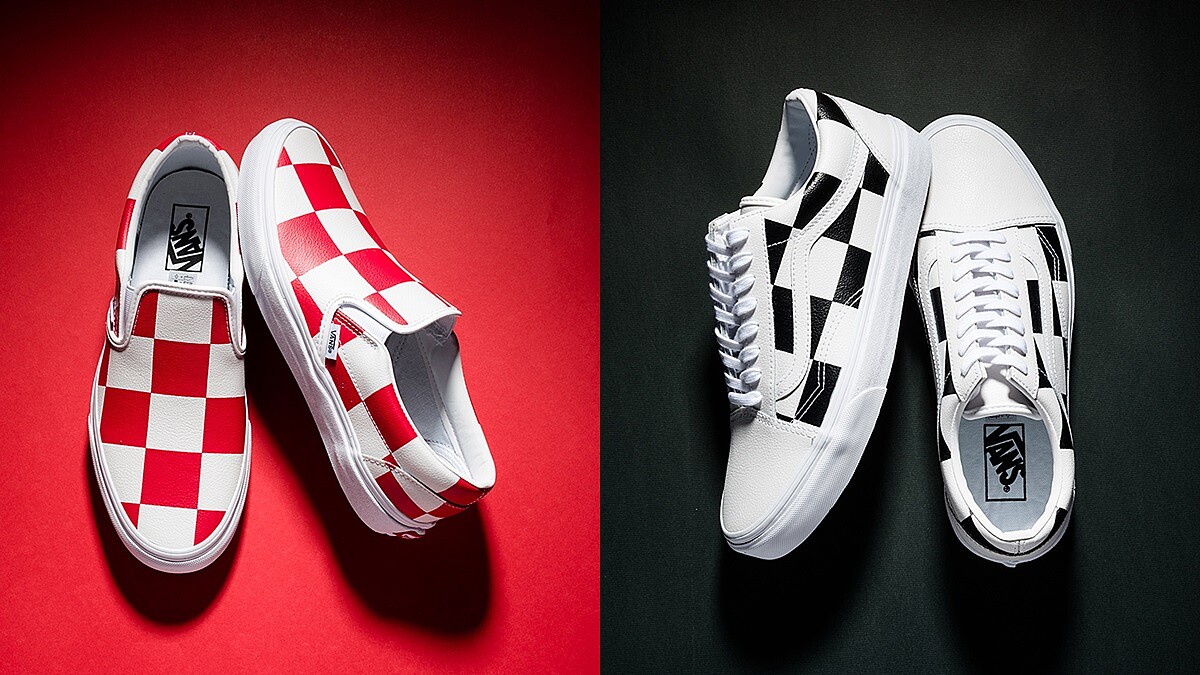 經典棋盤格搭上皮革材質！Vans全新Leather Check Pack鞋款誕生