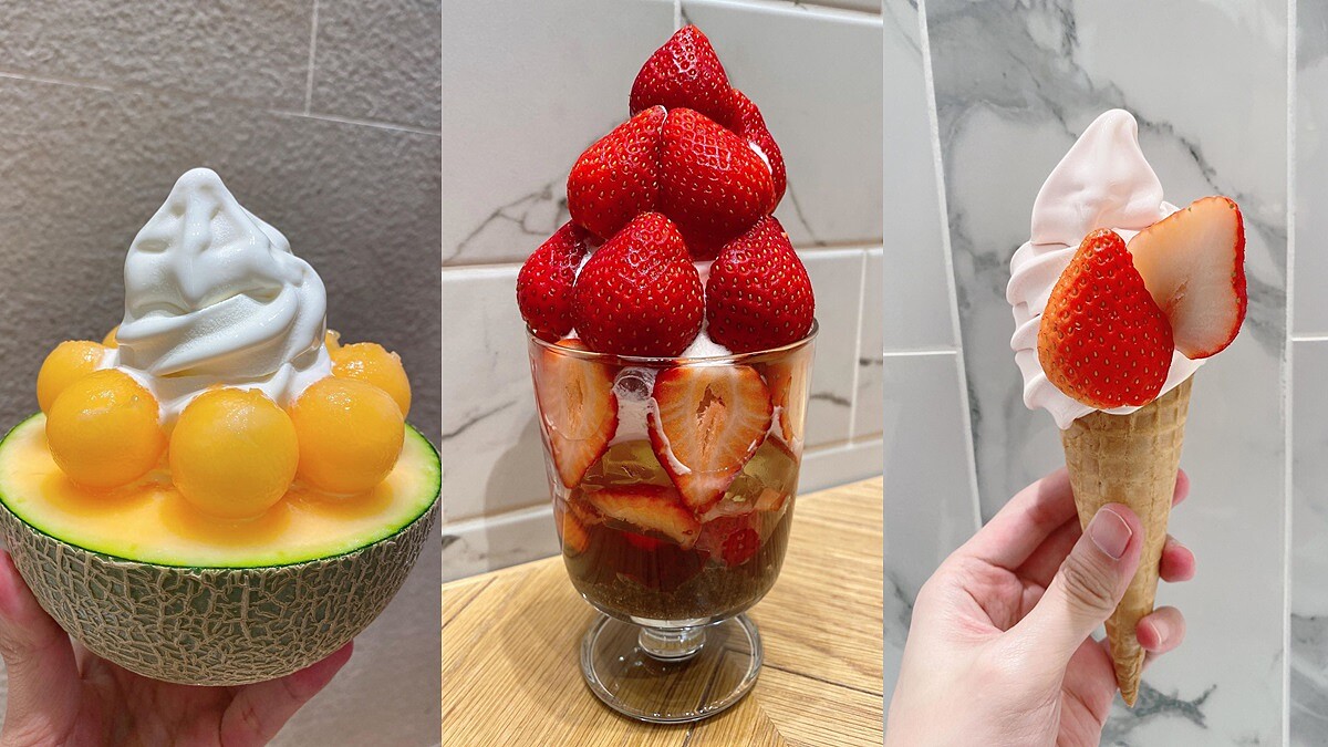 《9 Palette Parlor》草莓季來了！「草莓聖代」層疊8到12顆新鮮草莓，加碼新鮮哈密瓜霜淇淋甜點控最愛
