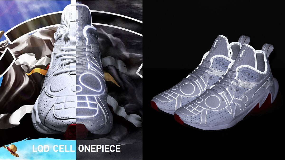 黑暗中夜光草帽骷髏現身！PUMA X 航海王第三彈聯名鞋款LQDCELL居然藏有這玄機