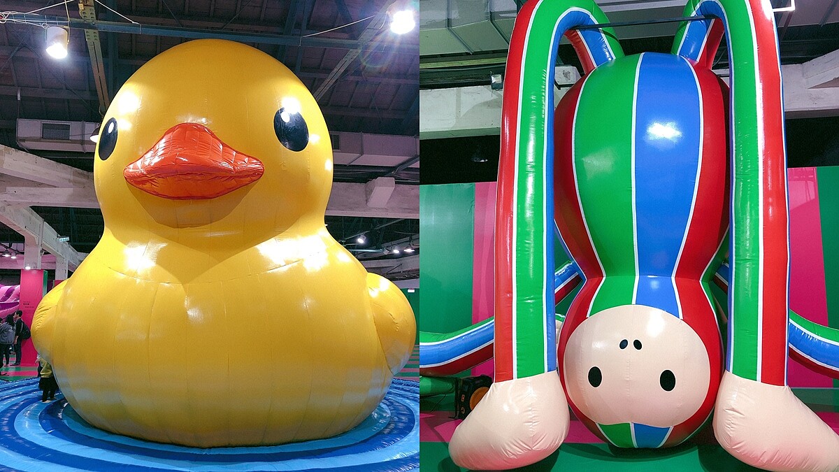 「黃色小鴨」回來了！霍夫曼經典11隻超可愛動物齊聚華山，化身4公尺高氣墊展覽，童心一秒爆發