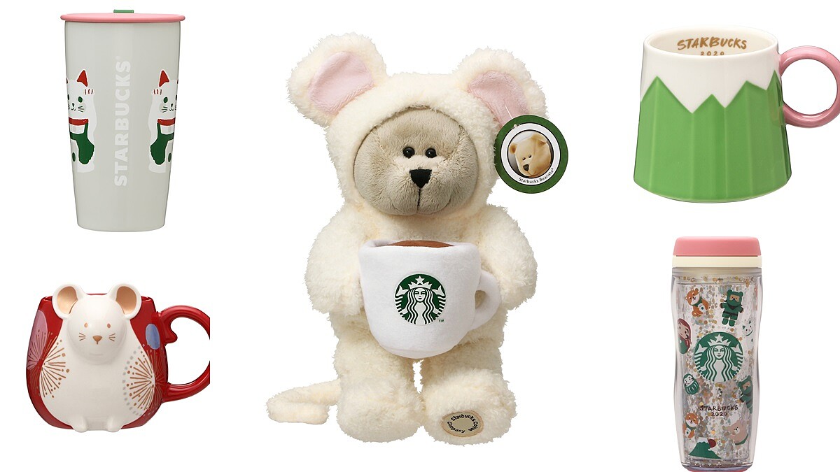 萌鼠報到！日本星巴克推「鼠年周邊商品」，必買富士山馬克杯、招財貓保溫杯