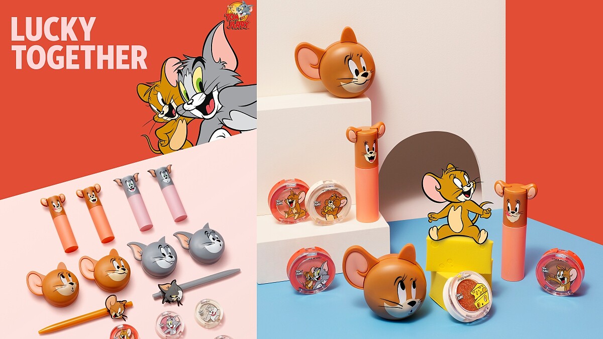 【2020新年限定】ETUDE HOUSE湯姆貓與傑利鼠彩妝萌到無極限，起司底妝蛋、湯姆貓沐浴球、傑利鼠腮紅超吸睛