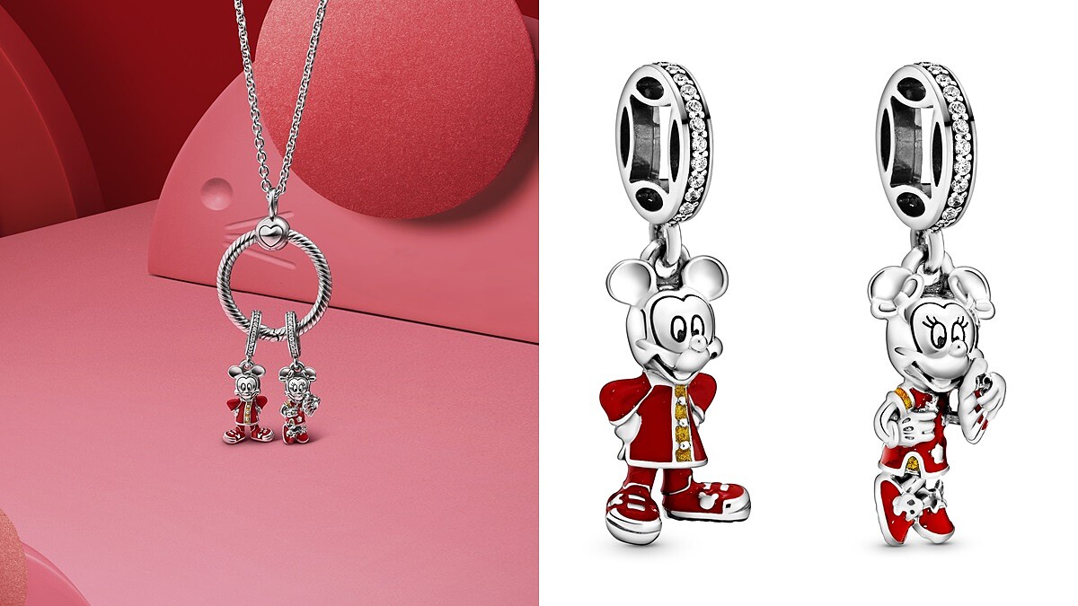 米奇、米妮換上喜氣新衣！Pandora推出新春鼠年系列，讓米老鼠穿上中國傳統服飾