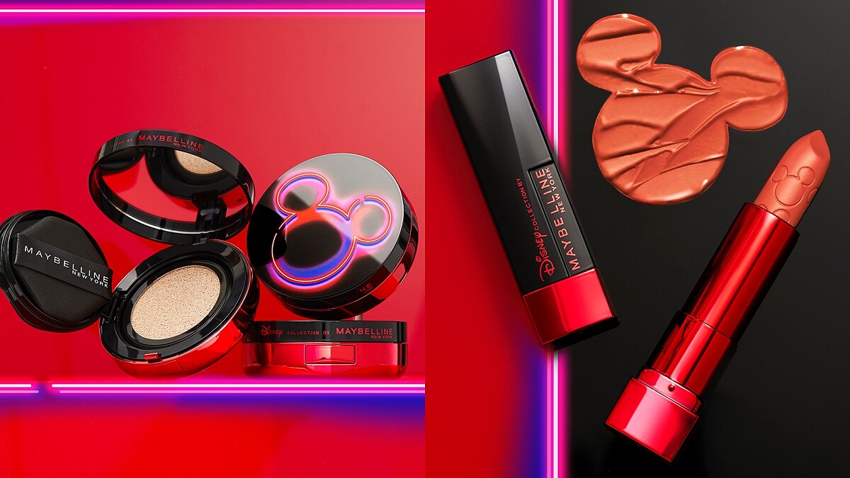 【2020新年限定】媚比琳迪士尼限定彩妝，「霓光米奇」包裝超吸睛，連口紅上都有米奇雕刻