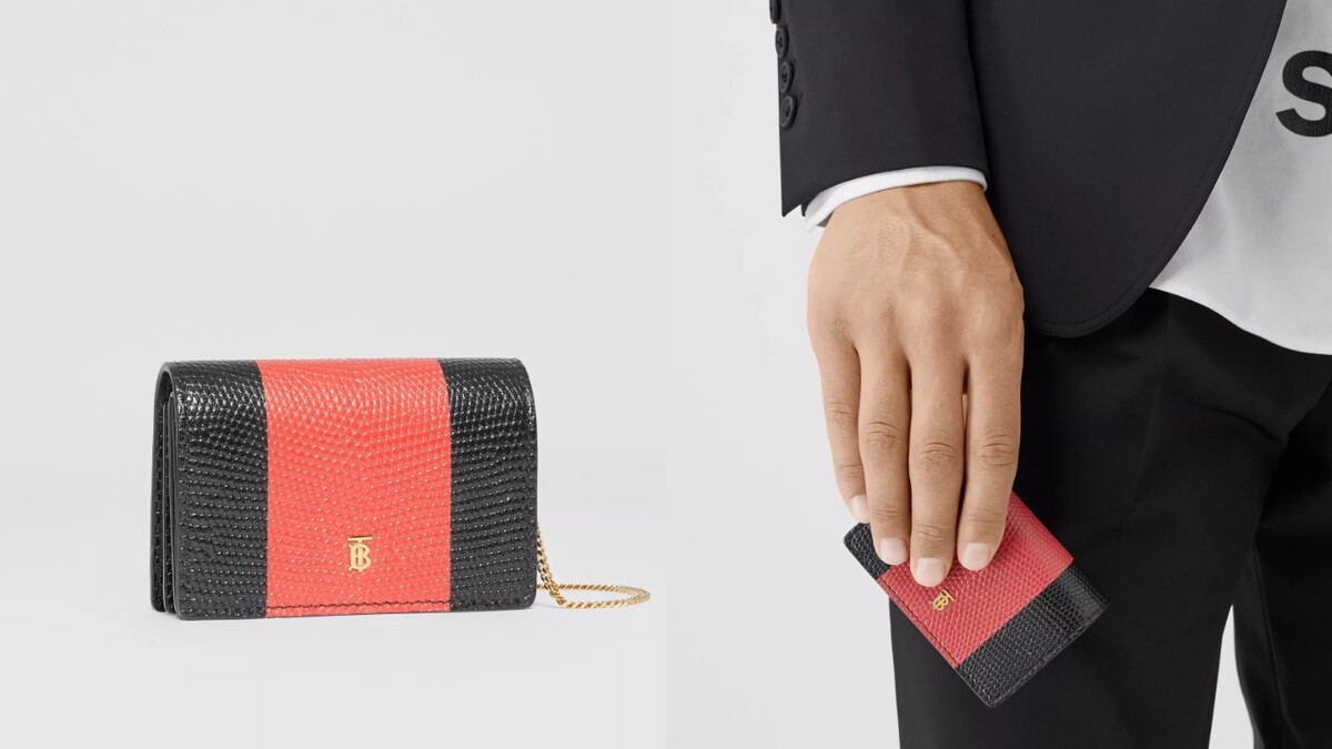 BURBERRY 浮雕皮革卡片夾，NT18,800