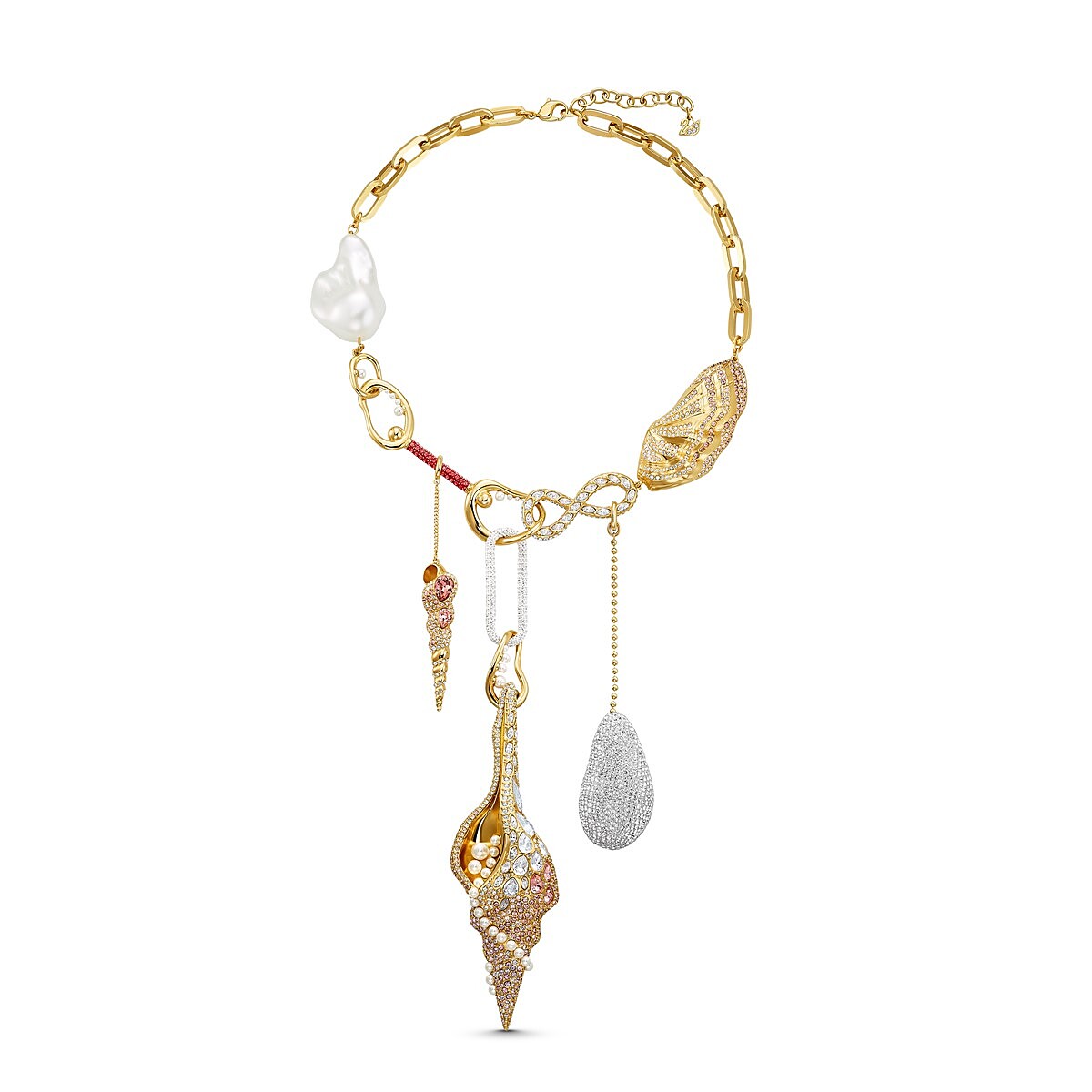 SWAROVSKI SCULPTURED SHELLS項鍊（NT$29,900）。