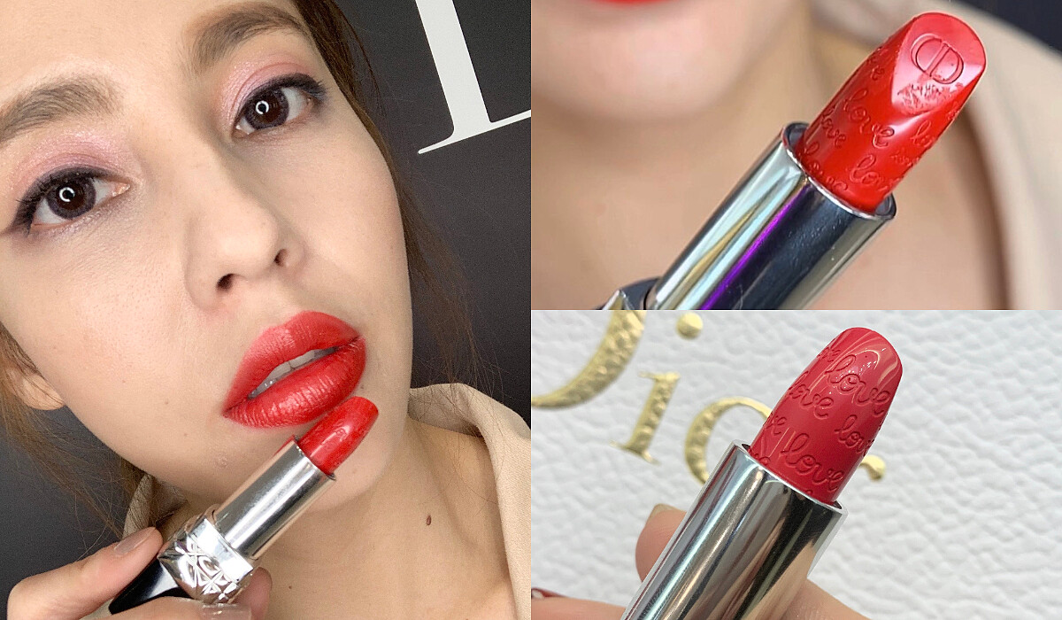 【2020情人節限定】迪奧藍星唇膏愛戀印記珍藏版#999、#520，滿滿Love刻印超絕美！