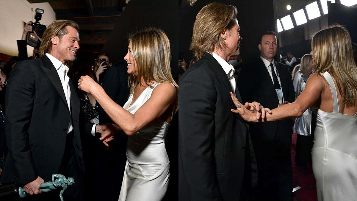 布萊德彼特、珍妮佛安妮斯頓睽違15年「世紀同框」！小布緊抓前妻的手，鐵粉激動敲碗：快復合