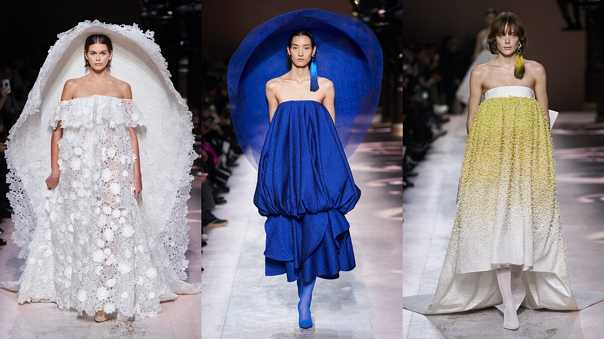 【巴黎高訂週】GIVENCHY高訂秀是一封女人致女人的浪漫情書！彩色寬簷帽直接將女模變成「一朵花」