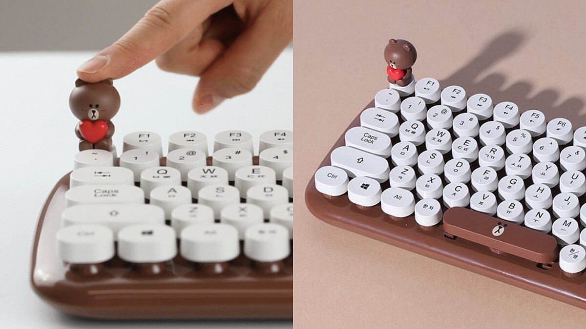 熊大在鍵盤上發射愛心光波！LINE FRIENDS推全新3C周邊：滑鼠、耳機、USB集線器，工作效率立刻翻倍