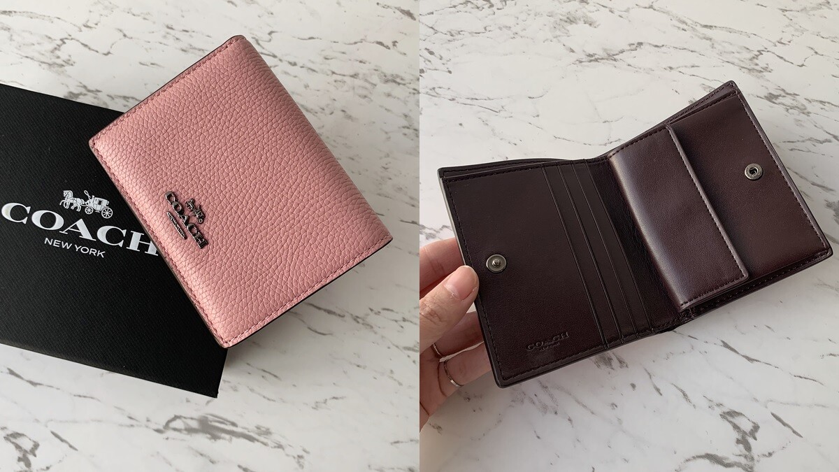 COACH 粉嫩撞色皮夾，NT5,900