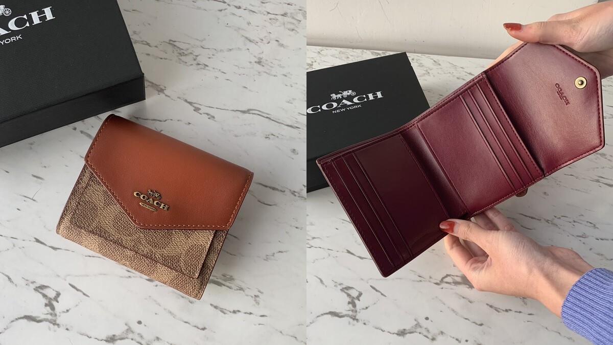 COACH 撞色經典帆布小型皮夾，NT4,900