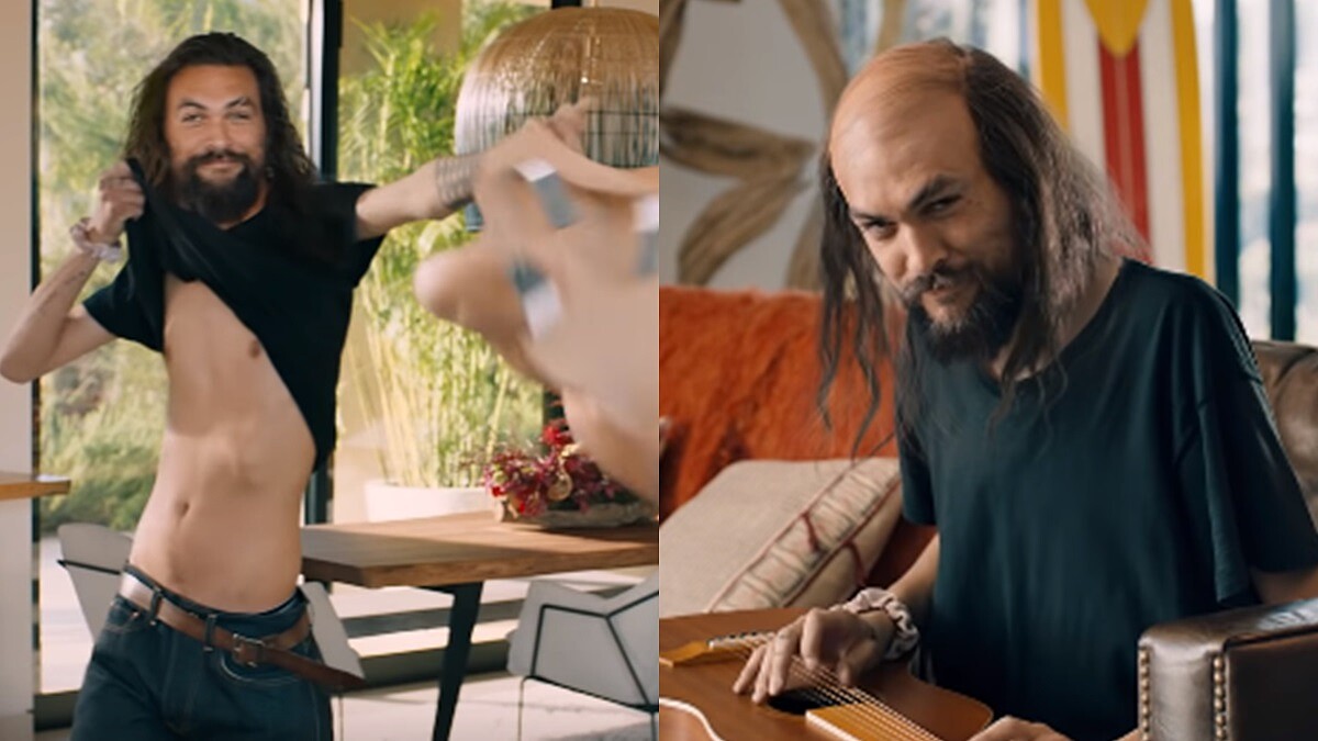 這才是「水行俠」傑森摩莫亞的真面目？禿頭、皮包骨......性感男神超級盃廣告讓網友都嚇瘋了